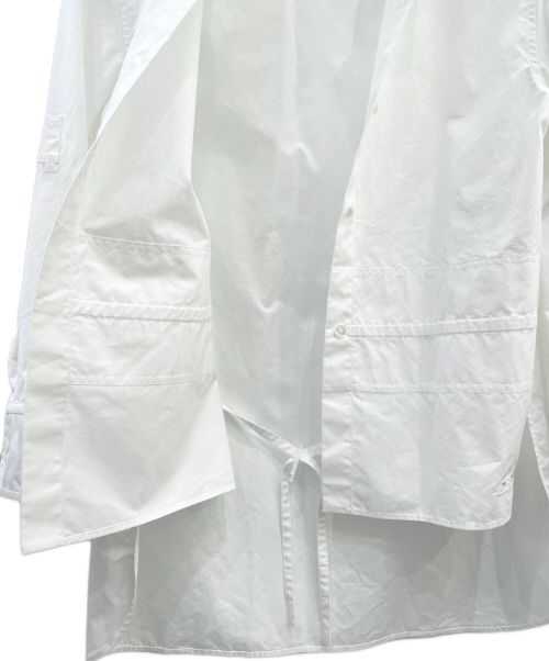 HERMES（エルメス）HERMES (エルメス) レースジャケットシャツ/長袖シャツ ホワイト サイズ:34の古着・服飾アイテム