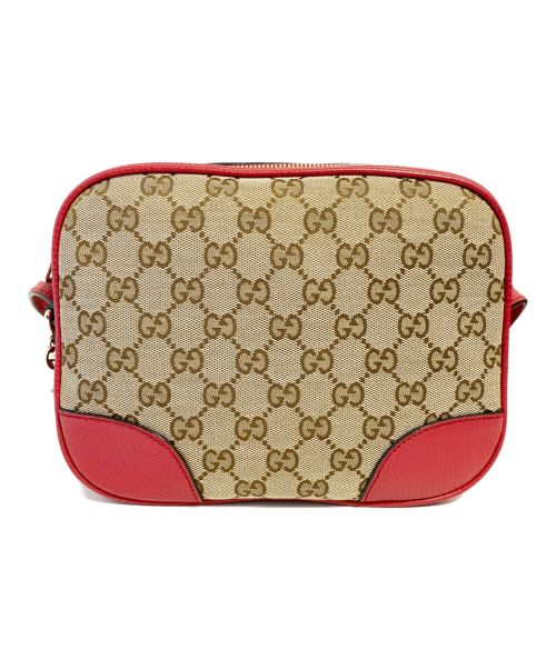GUCCI（グッチ）GUCCI (グッチ) GG総柄ショルダーバッグ ベージュの古着・服飾アイテム