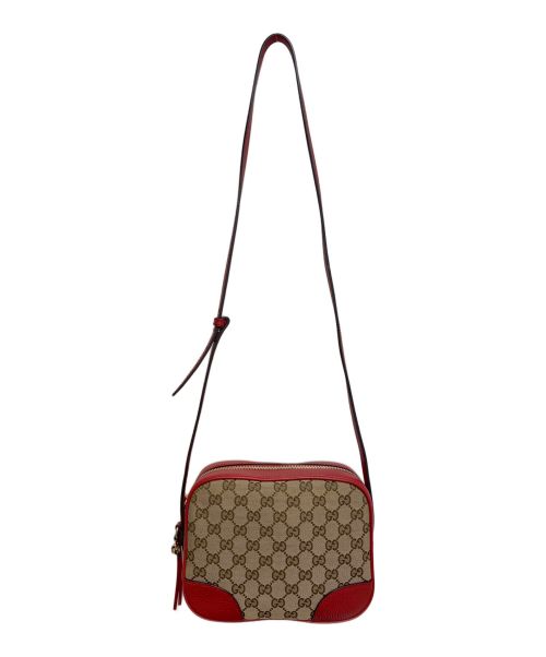 GUCCI（グッチ）GUCCI (グッチ) GG総柄ショルダーバッグ ベージュの古着・服飾アイテム