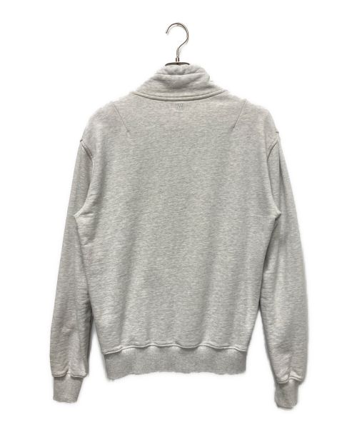 ami（アミ）ami (アミ) ロゴハーフジップスウェット ライトグレー サイズ:Sの古着・服飾アイテム