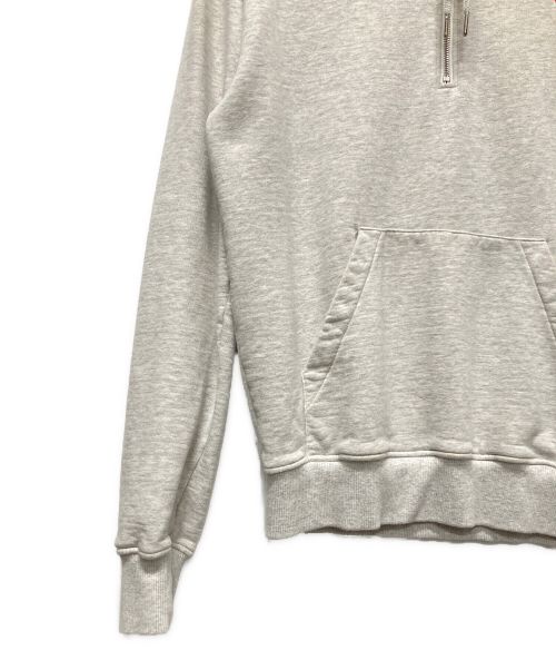 ami（アミ）ami (アミ) ロゴハーフジップスウェット ライトグレー サイズ:Sの古着・服飾アイテム