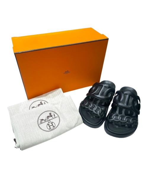 HERMES（エルメス）HERMES (エルメス) エクストラサンダル ブラック サイズ:36の古着・服飾アイテム