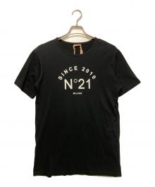 N°21（ヌメロヴェントゥーノ）の古着「半袖カットソー」｜ブラック