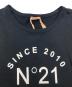 中古・古着 N°21 (ヌメロヴェントゥーロ) 半袖カットソー ブラック サイズ:36：10000円