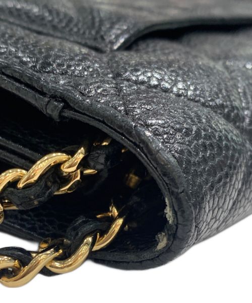 CHANEL（シャネル）CHANEL (シャネル) マトラッセチェーンウォレット ブラック サイズ:19の古着・服飾アイテム
