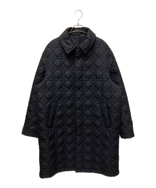 Dior（ディオール）Dior (ディオール) カナージュ エンブロイダリー ダウンコート/キルティングダウンコート ネイビー サイズ:52の古着・服飾アイテム