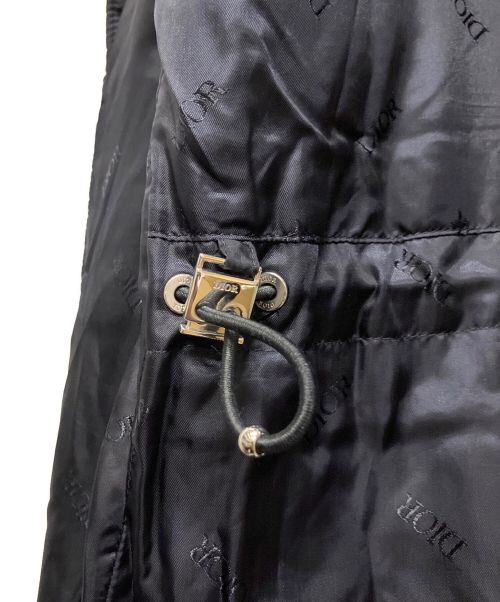 Dior（ディオール）Dior (ディオール) カナージュ エンブロイダリー ダウンコート/キルティングダウンコート ネイビー サイズ:52の古着・服飾アイテム