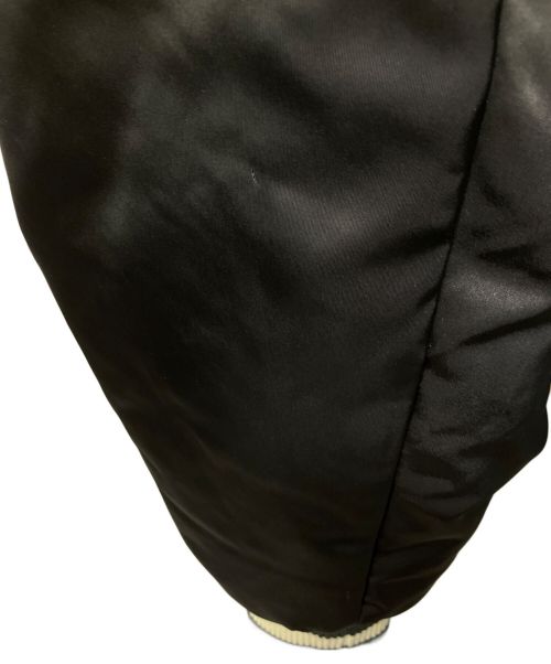 LOUIS VUITTON（ルイ ヴィトン）LOUIS VUITTON (ルイ ヴィトン) エンブロイダードナイロンベースボールブルゾン ブラック サイズ:52の古着・服飾アイテム