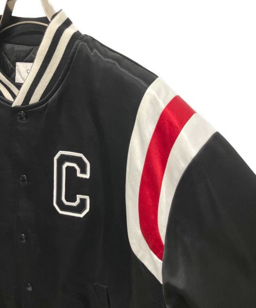 CELINE（セリーヌ）CELINE (セリーヌ) letter print bomber jacket ブラック サイズ:52の古着・服飾アイテム