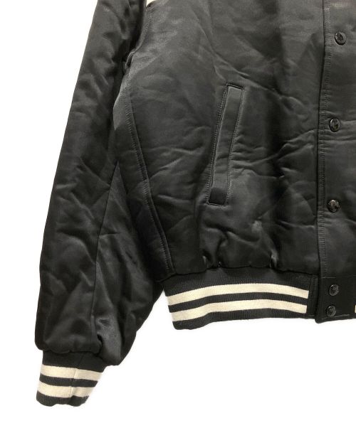 CELINE（セリーヌ）CELINE (セリーヌ) letter print bomber jacket ブラック サイズ:52の古着・服飾アイテム