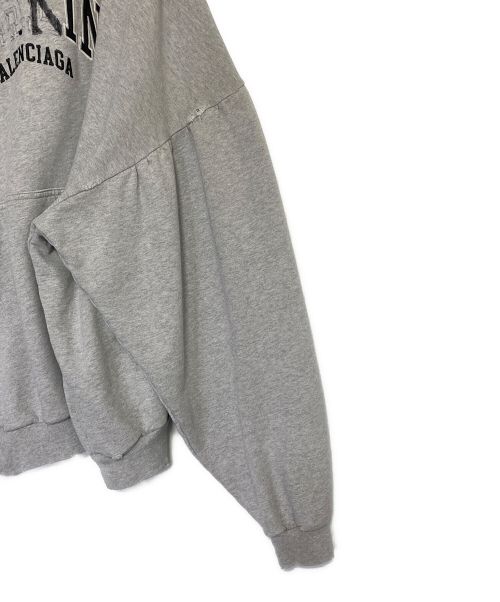 BALENCIAGA（バレンシアガ）BALENCIAGA (バレンシアガ) ROUND HOODIE ライトグレー サイズ:2の古着・服飾アイテム