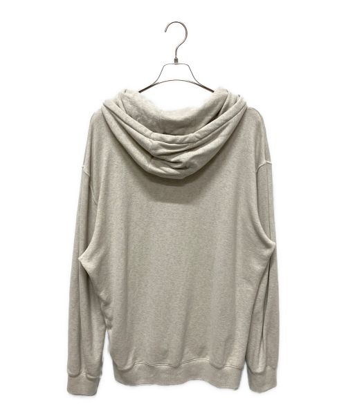 PRADA（プラダ）PRADA (プラダ) EMBROIDERED LOGO HOODIE ロゴフーディー アイボリー サイズ:XXLの古着・服飾アイテム