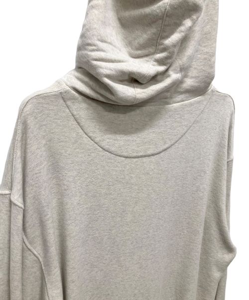 PRADA（プラダ）PRADA (プラダ) EMBROIDERED LOGO HOODIE ロゴフーディー アイボリー サイズ:XXLの古着・服飾アイテム