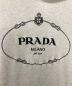 中古・古着 PRADA (プラダ) EMBROIDERED LOGO HOODIE ロゴフーディー アイボリー サイズ:XXL：80000円