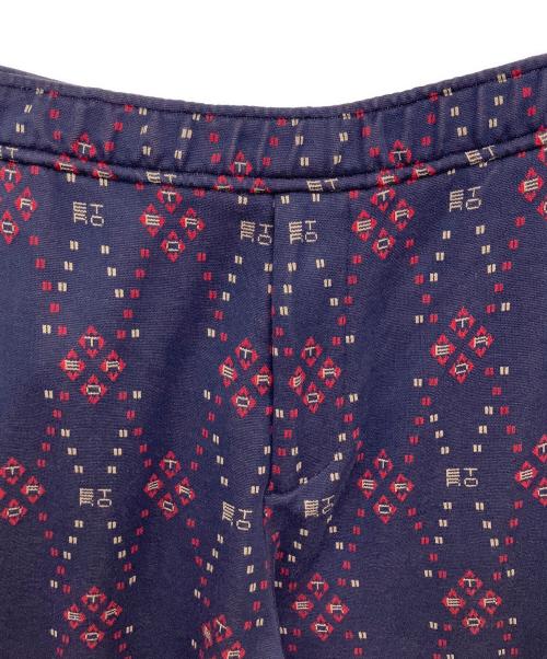 ETRO（エトロ）ETRO (エトロ) 総柄トラックパンツ ネイビー サイズ:46の古着・服飾アイテム