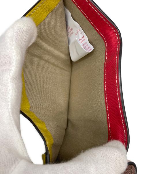 MARNI（マルニ）MARNI (マルニ) 3つ折り財布 ピンク×ホワイトの古着・服飾アイテム