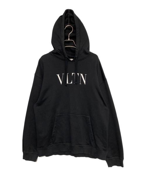 VALENTINO（ヴァレンティノ）VALENTINO (ヴァレンティノ) VLTNロゴパーカー ブラック サイズ:Mの古着・服飾アイテム