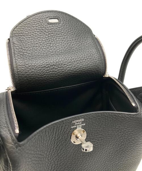 HERMES（エルメス）HERMES (エルメス) リンディ ミニ ブラック サイズ:ミニの古着・服飾アイテム
