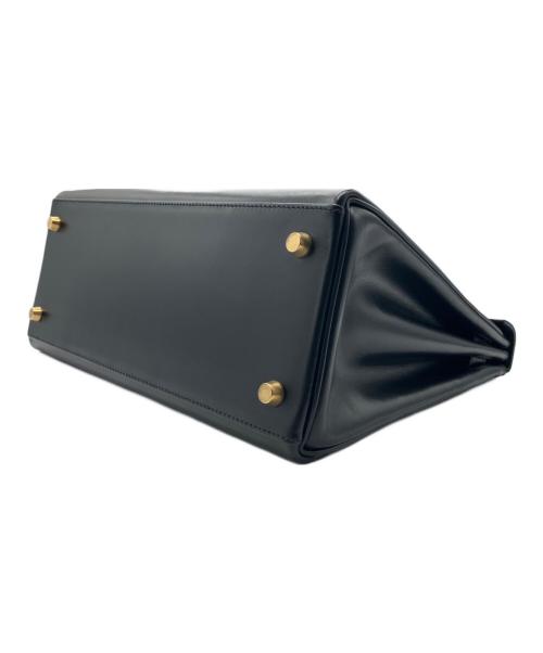 HERMES（エルメス）HERMES (エルメス) ケリー28 外縫い/ボックスカーフ/ノワール/ゴールド金具/□F刻印：2002年製 ノワール サイズ:28の古着・服飾アイテム