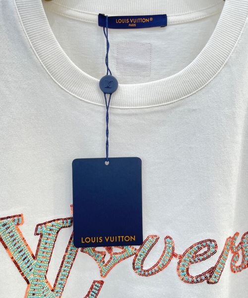 LOUIS VUITTON（ルイ ヴィトン）LOUIS VUITTON (ルイ ヴィトン) エンブロイダード ショートスリーブ Tシャツ アイボリー サイズ:XLの古着・服飾アイテム