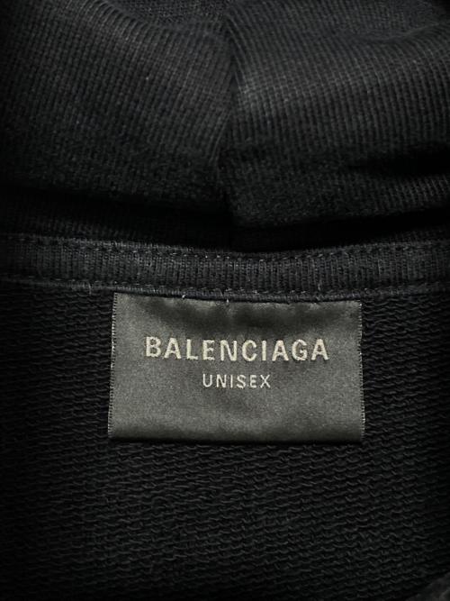 BALENCIAGA（バレンシアガ）BALENCIAGA (バレンシアガ) ロゴパーカー ブラック サイズ:Mの古着・服飾アイテム