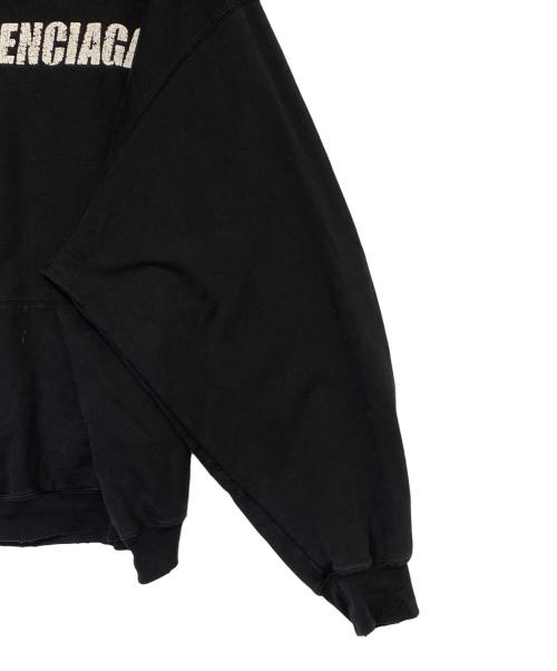 BALENCIAGA（バレンシアガ）BALENCIAGA (バレンシアガ) ロゴパーカー ブラック サイズ:Mの古着・服飾アイテム