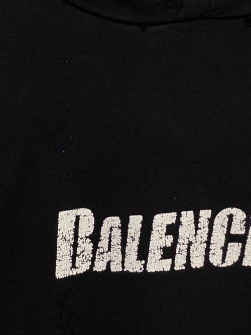 BALENCIAGA（バレンシアガ）BALENCIAGA (バレンシアガ) ロゴパーカー ブラック サイズ:Mの古着・服飾アイテム