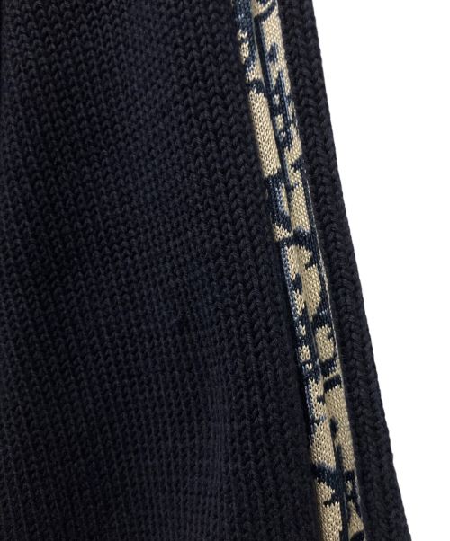 Christian Dior（クリスチャン ディオール）Christian Dior (クリスチャン ディオール) オブリークコットンニット ネイビー サイズ:XLの古着・服飾アイテム