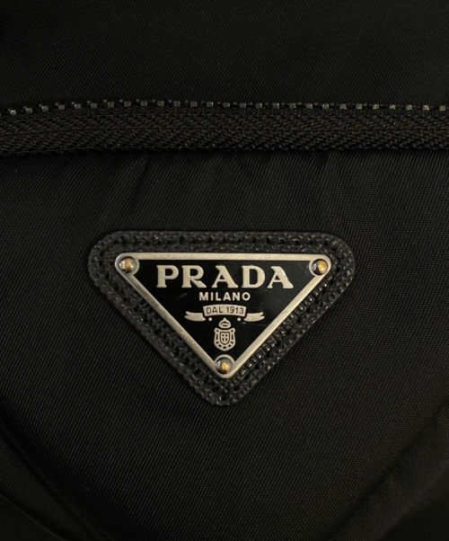PRADA（プラダ）PRADA (プラダ) Re-Nylon ボンバージャケット ブラック サイズ:XLの古着・服飾アイテム