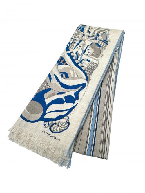 HERMES（エルメス）HERMES (エルメス) レクタングル Chevaux Paper Jam ネイビー サイズ:-の古着・服飾アイテム