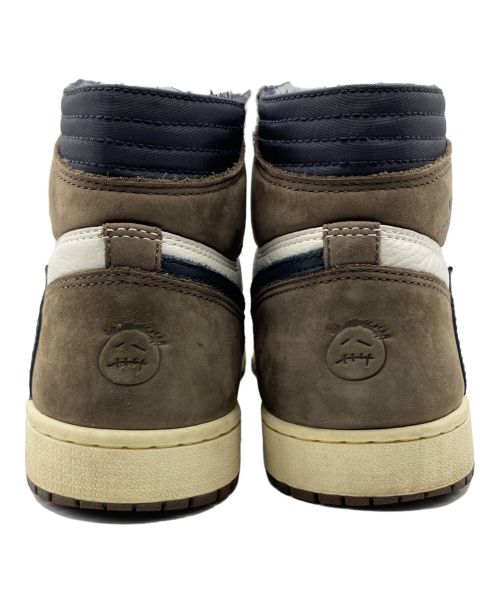 Travis Scott × Nike（トラヴィススコット×ナイキ）Travis Scott × Nike (トラヴィススコット×ナイキ) Air Jordan 1 Retro High OG TS SP ブラウン×ホワイト サイズ:27cmの古着・服飾アイテム