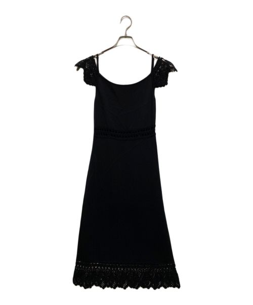 ESCADA（エスカーダ）ESCADA (エスカーダ) キャミソールワンピース ブラック サイズ:34の古着・服飾アイテム