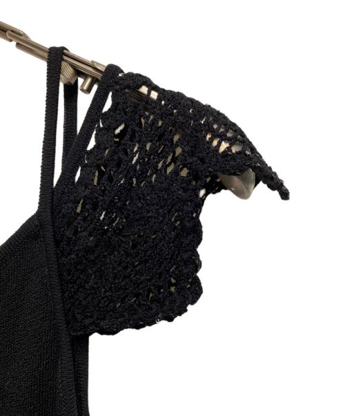 ESCADA（エスカーダ）ESCADA (エスカーダ) キャミソールワンピース ブラック サイズ:34の古着・服飾アイテム