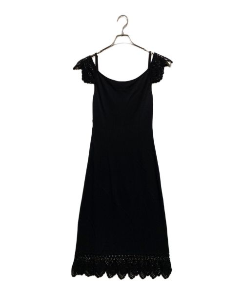 ESCADA（エスカーダ）ESCADA (エスカーダ) キャミソールワンピース ブラック サイズ:34の古着・服飾アイテム