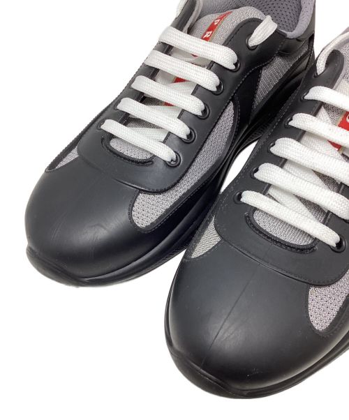 PRADA（プラダ）PRADA (プラダ) アメリカズカップ スニーカー ブラック サイズ:42の古着・服飾アイテム