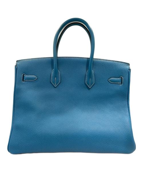 HERMES（エルメス）HERMES (エルメス) バーキン 35 □H刻印 ブルージーン ブルージーン×シルバー金具 サイズ:35の古着・服飾アイテム