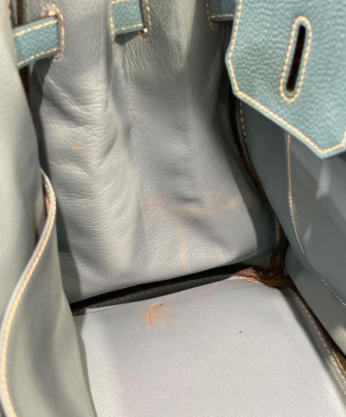 HERMES（エルメス）HERMES (エルメス) バーキン 35 □H刻印 ブルージーン ブルージーン×シルバー金具 サイズ:35の古着・服飾アイテム