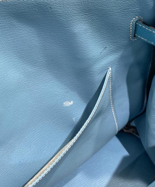 HERMES（エルメス）HERMES (エルメス) バーキン 35 □H刻印 ブルージーン ブルージーン×シルバー金具 サイズ:35の古着・服飾アイテム