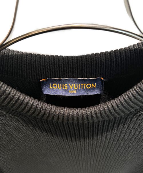 LOUIS VUITTON（ルイ ヴィトン）LOUIS VUITTON (ルイ ヴィトン) バックエンブロイダリーニット ブラック サイズ:Ｓの古着・服飾アイテム