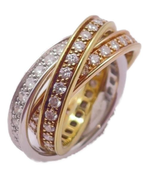 Cartier（カルティエ）Cartier (カルティエ) トリニティリング フルダイヤ サイズ:48/5号の古着・服飾アイテム