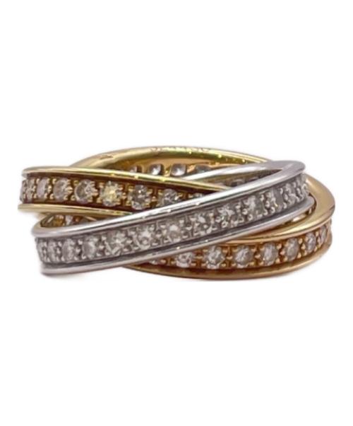 Cartier（カルティエ）Cartier (カルティエ) トリニティリング フルダイヤ サイズ:48/5号の古着・服飾アイテム