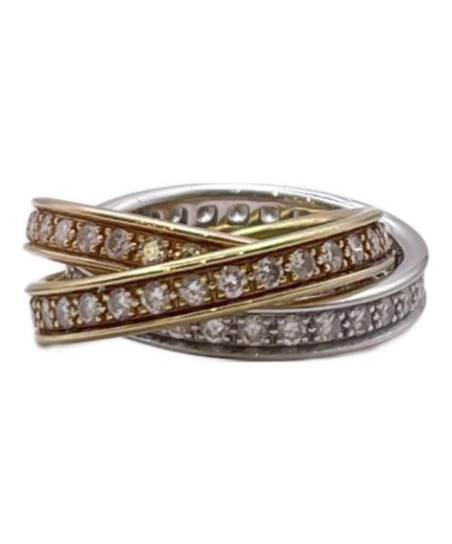 Cartier（カルティエ）Cartier (カルティエ) トリニティリング フルダイヤ サイズ:48/5号の古着・服飾アイテム