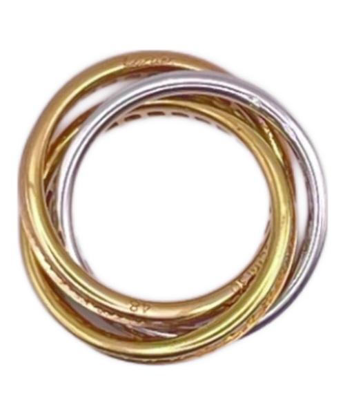 Cartier（カルティエ）Cartier (カルティエ) トリニティリング フルダイヤ サイズ:48/5号の古着・服飾アイテム