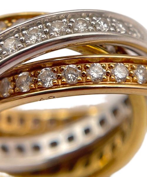 Cartier（カルティエ）Cartier (カルティエ) トリニティリング フルダイヤ サイズ:48/5号の古着・服飾アイテム