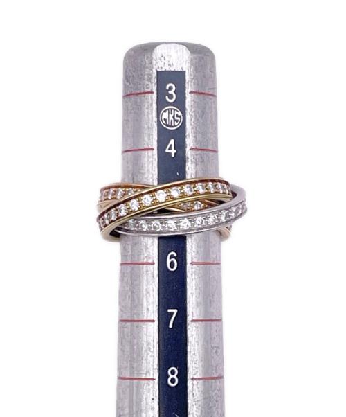 Cartier（カルティエ）Cartier (カルティエ) トリニティリング フルダイヤ サイズ:48/5号の古着・服飾アイテム