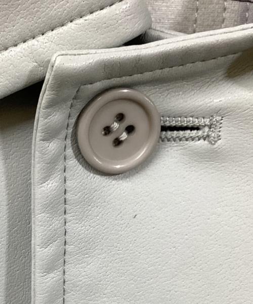 N.HOOLYWOOD（エヌ ハリウッド）N.HOOLYWOOD (エヌ ハリウッド) AMERI (アメリ) フェイクレザージャケット ミントグリーン サイズ:Sの古着・服飾アイテム