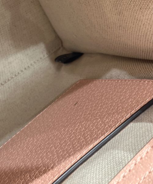 GUCCI（グッチ）GUCCI (グッチ) GGスモールトートバッグ ピンクの古着・服飾アイテム
