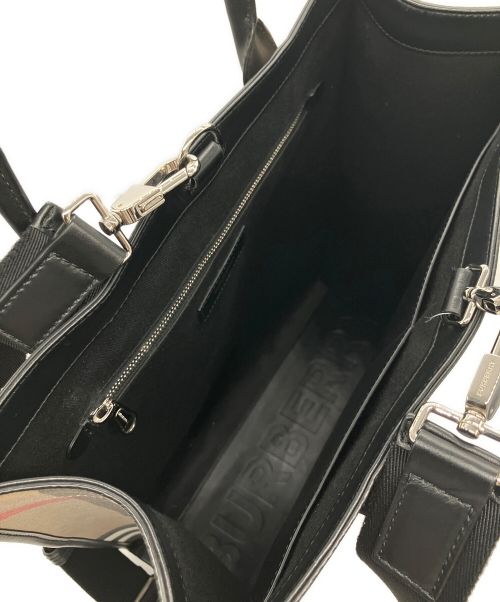 BURBERRY（バーバリー）BURBERRY (バーバリー) バーバリーチェック ラージトートバッグ ブラウンの古着・服飾アイテム