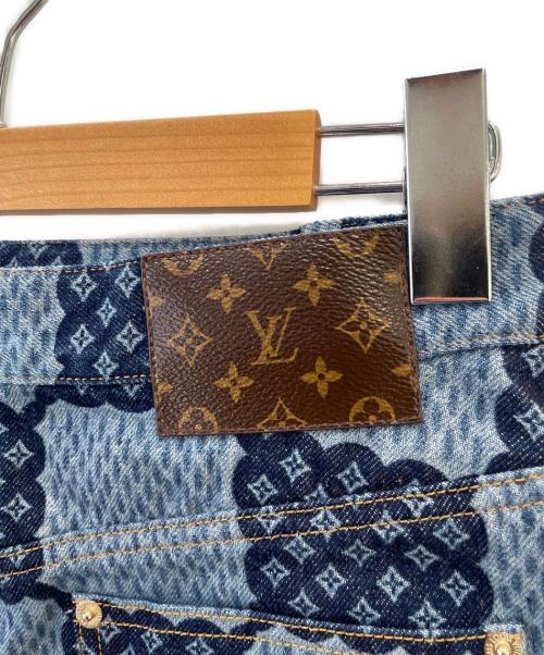 LOUIS VUITTON（ルイ ヴィトン）LOUIS VUITTON (ルイ ヴィトン) ダミエデニムミニスカート インディゴ サイズ:36の古着・服飾アイテム