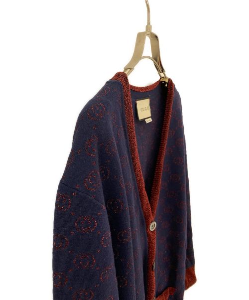 GUCCI（グッチ）GUCCI (グッチ) インターロッキングG ラメウールニット レッド サイズ:Lの古着・服飾アイテム